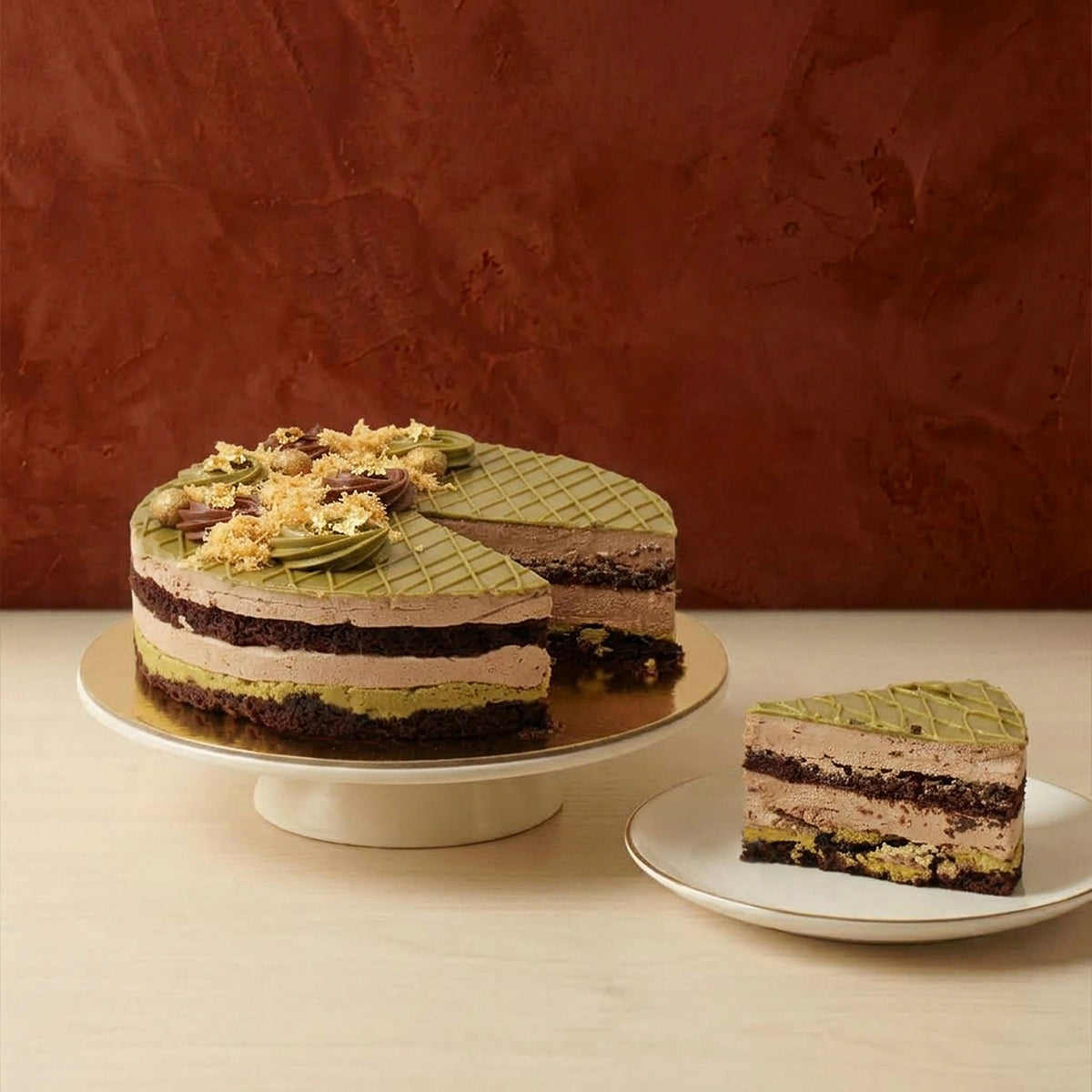 Dubai Chocolate Cake