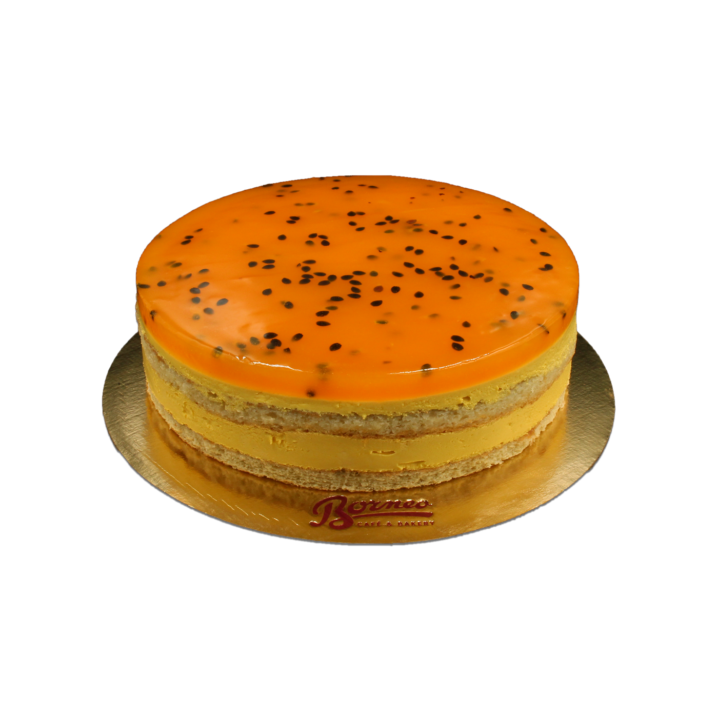 Mango & Passion Fruit Curd Cake